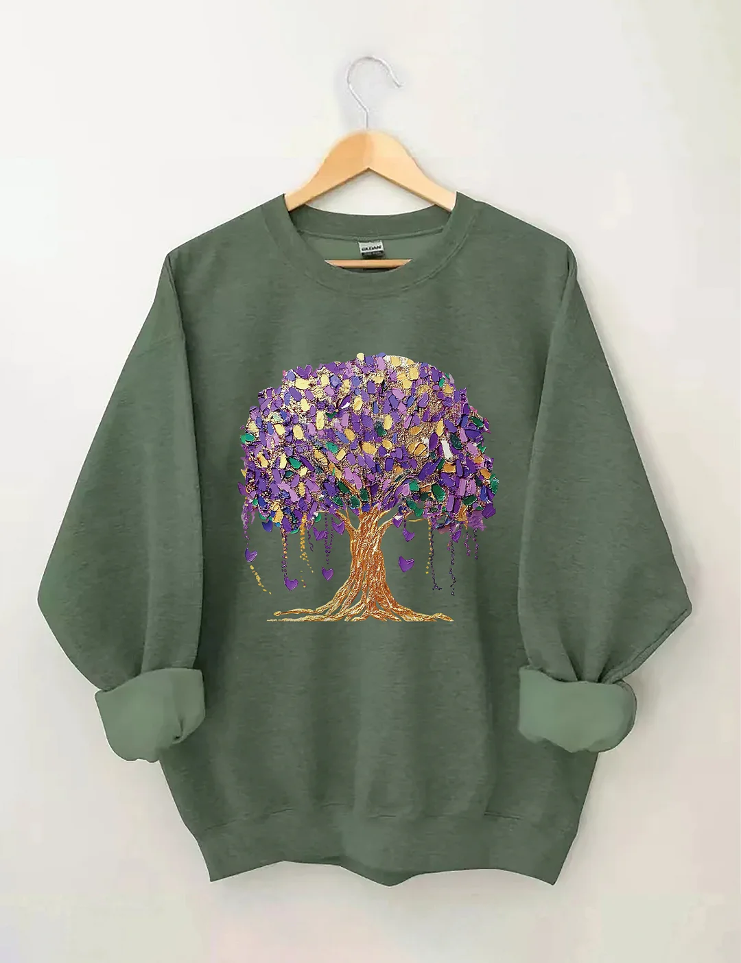 Mardi Gras Tree Sweatshirt