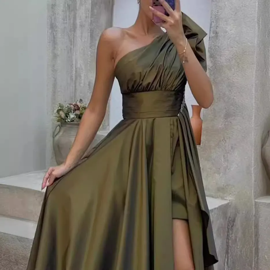 Brownm Brownm New Ladies Elegant Dress Autumn Fashion Loose Dress