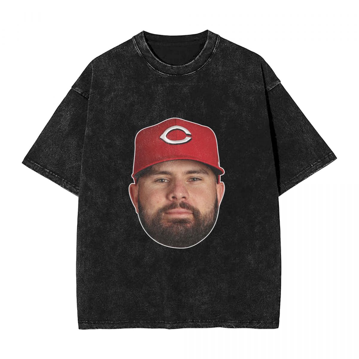 Cincinnati Reds Jesse Winker Washed Oversized Vintage Men's T-Shirt