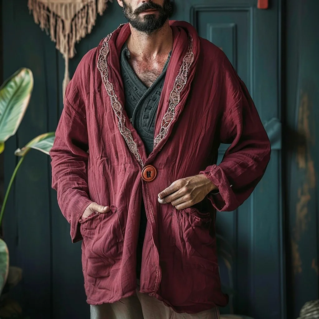 Men's Linen Ethnic Casual Jacket-inspireuse