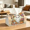 Large Size DIY Cute Ghost Pumpkin Lace Diamond Painting Tissue Box