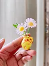 8pcs Cute Ceramic Vase Refrigerator Magnets Fridge Magnets Refrigerator Stickers