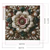 5D DIY Full Round Drill Partial AB Diamond Painting Pearl Flower Wall Art45x45cm