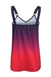 Plus Size Ombre Cami V Neck Casual Tank Top