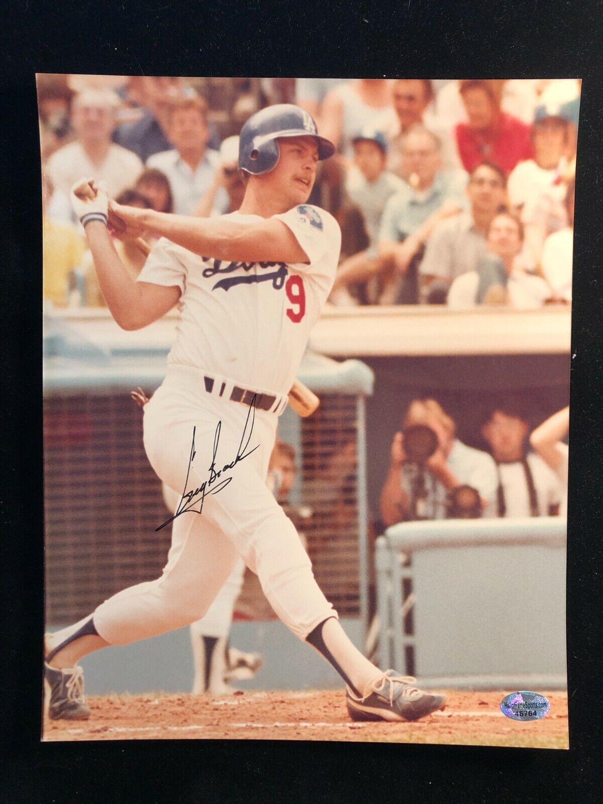 Greg Brock Signed Autographed Photo Poster painting - COA - Los Angeles Dodgers