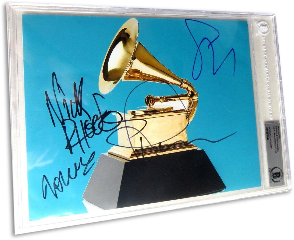 Duran Duran Band Signed Autographed Photo Poster painting Simon Le Bon Taylor Rhodes BGS Beckett