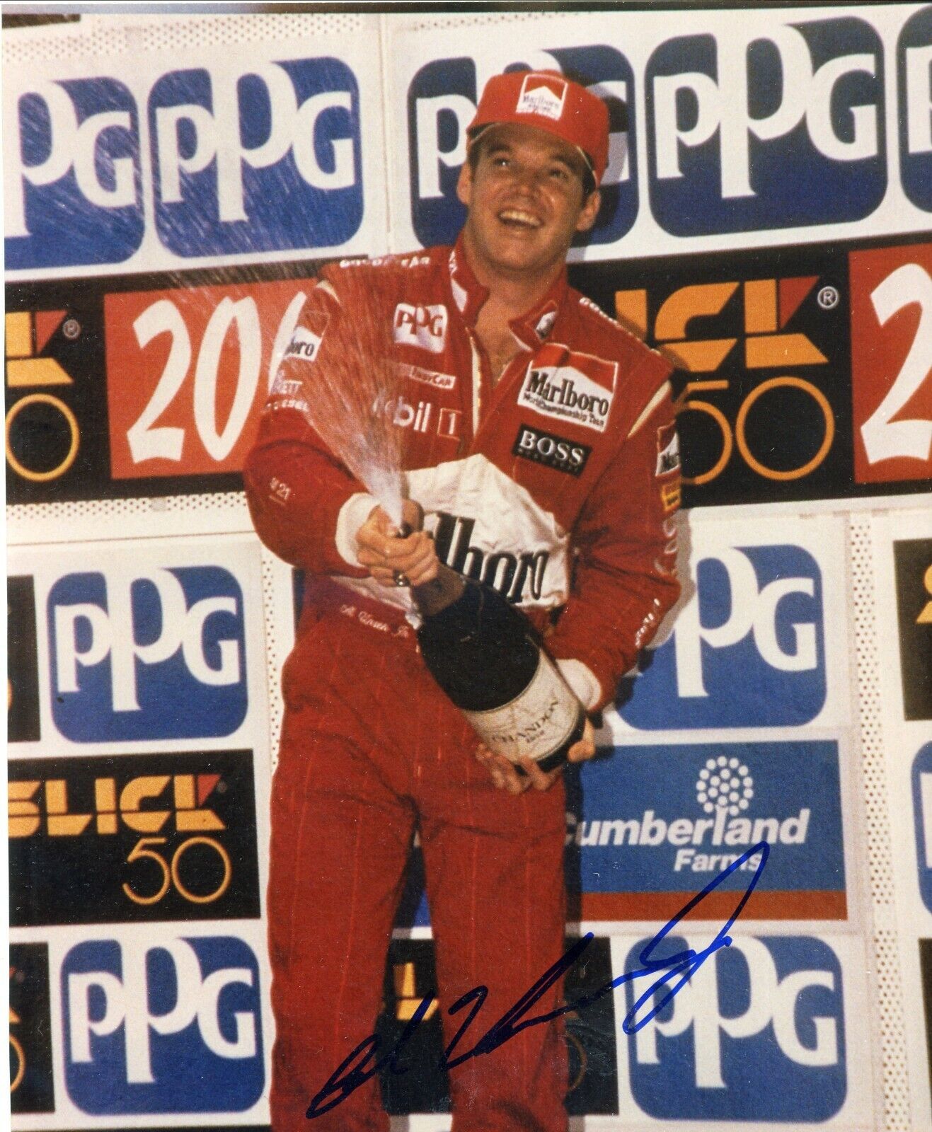 Al Unser Jr Indy 500 Champ Signed Autographed 8x10 Glossy Photo Poster painting COA