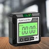 Digital Angle Protractor Inclinometer Magnet 90 Degree Ruler Level Meter(Black)