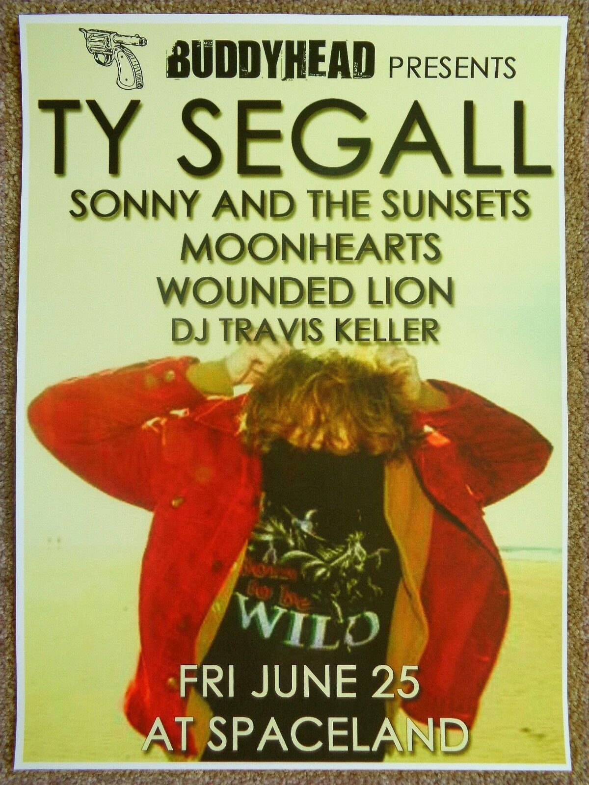 TY SEGALL 2010 Gig POSTER Los Angeles Concert California