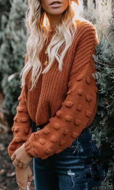 Fashionable Round Neck Pullover