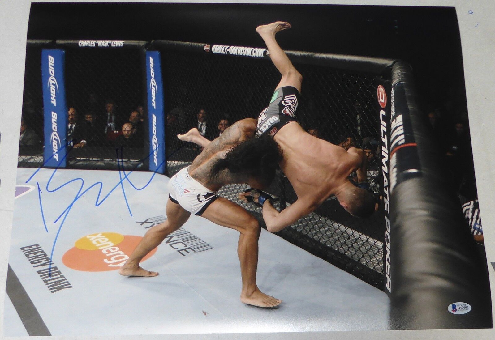 Benson Henderson Signed UFC 16x20 Photo Poster painting BAS Beckett COA Fox 5 Picture Autograph