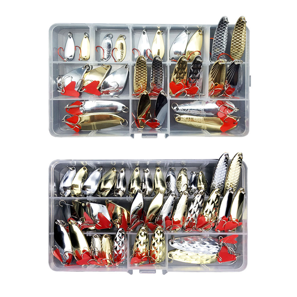 

25/35pcs Multi-Piece Sequin Fishing Bait Kit Artificial Fishing Crankbaits, 25pcs, 501 Original