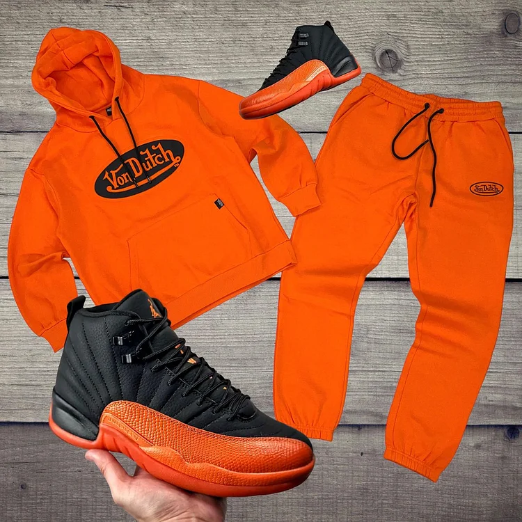Casual personalized printed hoodie set