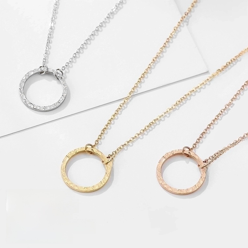 Stainless Steel 14K Gold Plated Fashion Plating Geometric Necklace