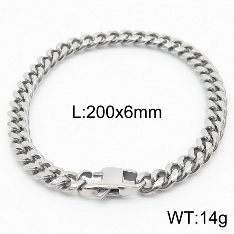 Minimalist Solid Color Titanium Steel Unisex Bracelets