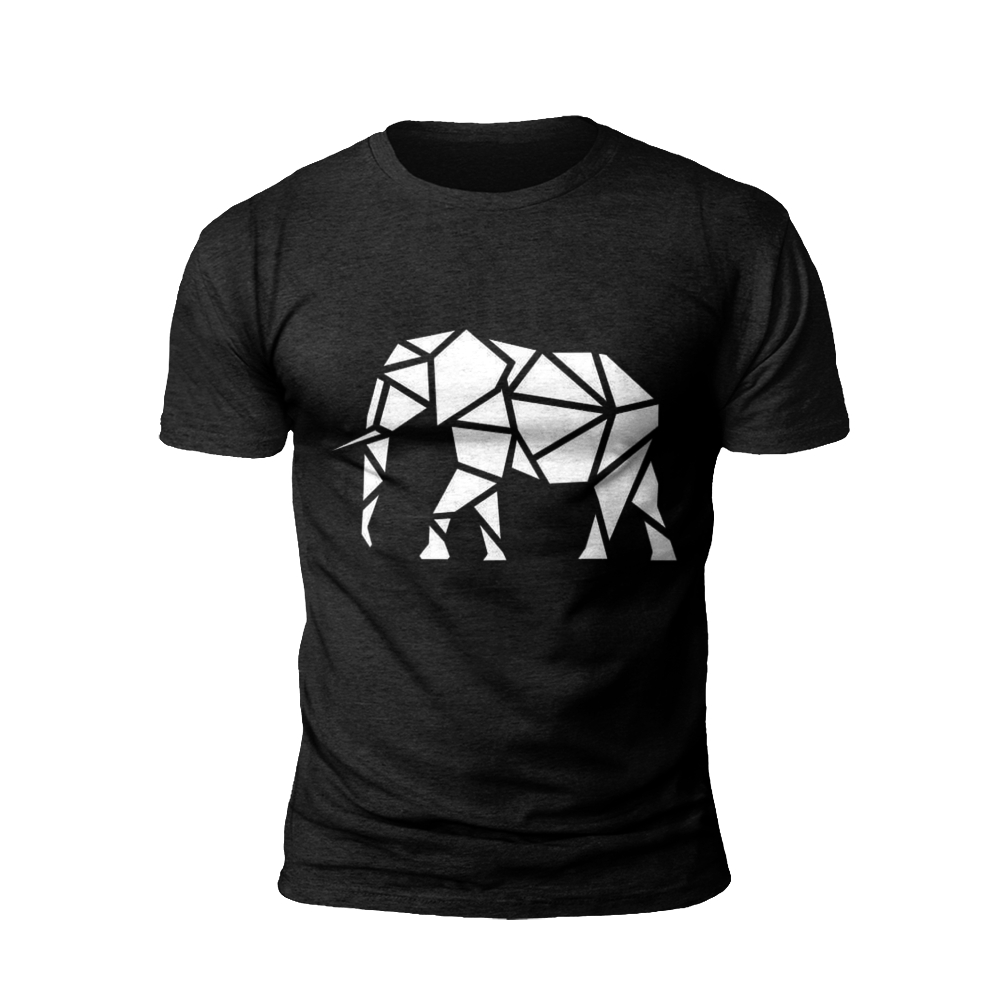 Elephant in Abstract: A T-Shirt for the Modern Herd