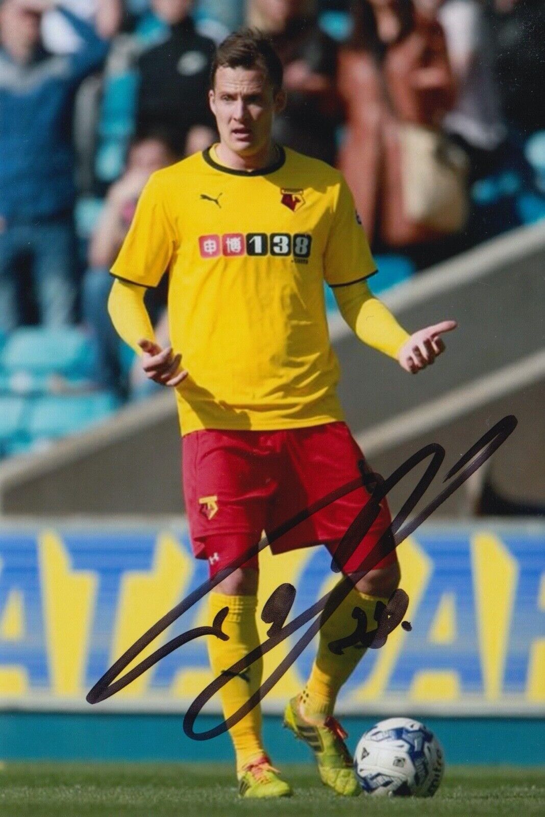 DANIEL TOZSER HAND SIGNED 6X4 Photo Poster painting - FOOTBALL AUTOGRAPH - WATFORD 1.