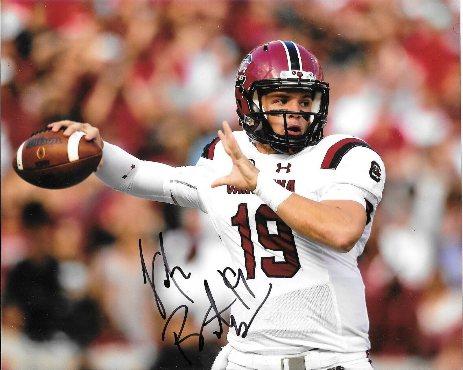 JAKE BENTLEY HAND SIGNED SOUTH CAROLINA GAMECOCKS 8X10 Photo Poster painting W/COA