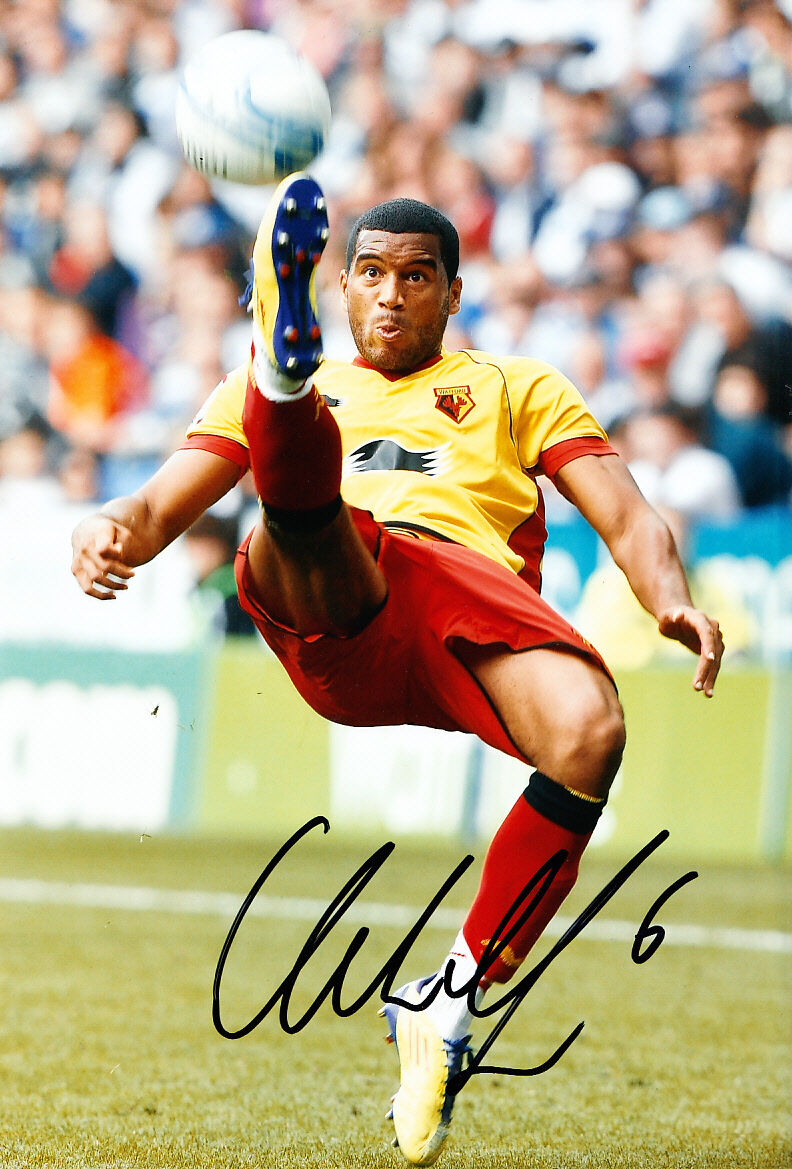 Watford F.C Adrian Mariappa Hand Signed 11/12 Photo Poster painting 12x8 2.