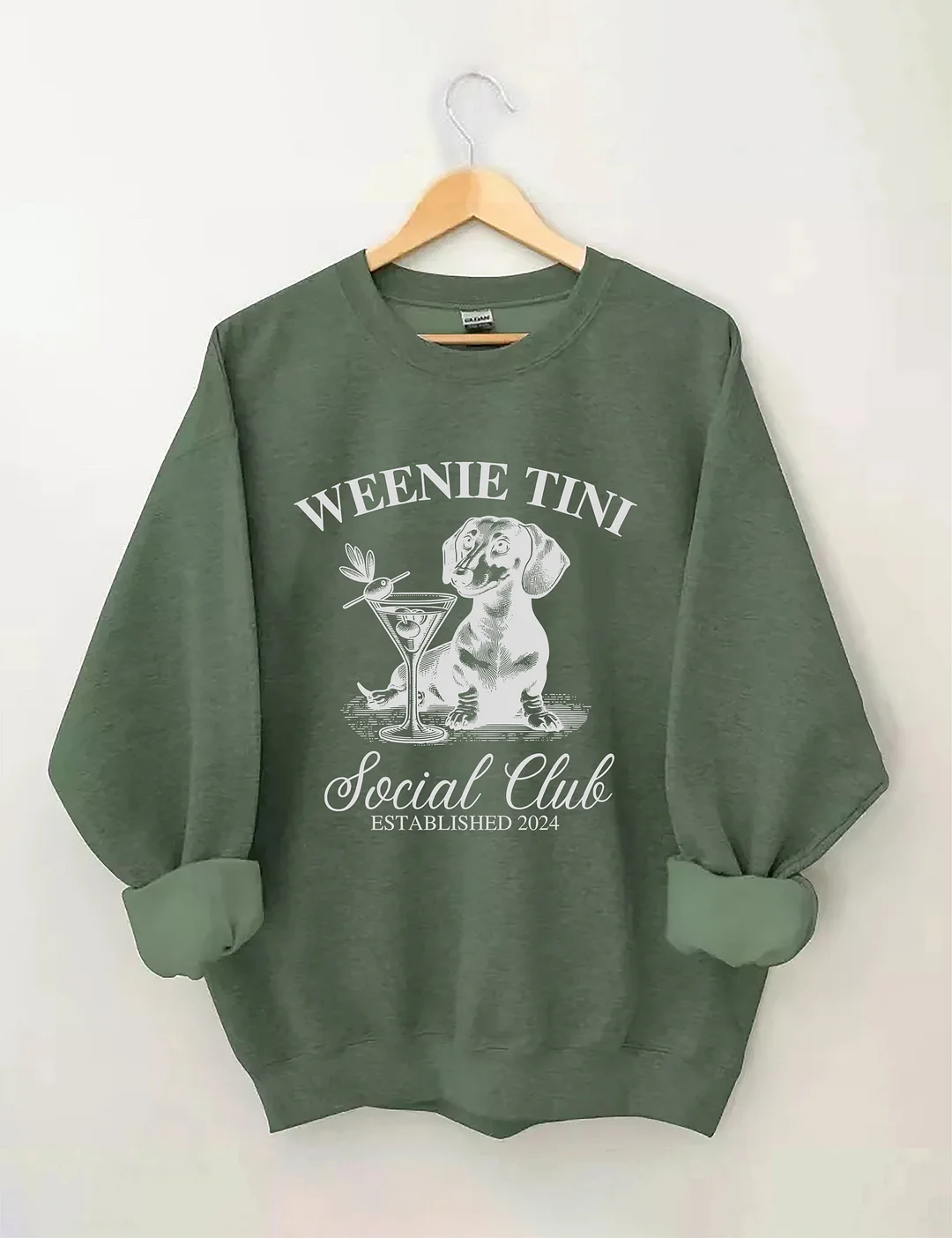 Dachshund Weenie Tini Social Club Sweatshirt