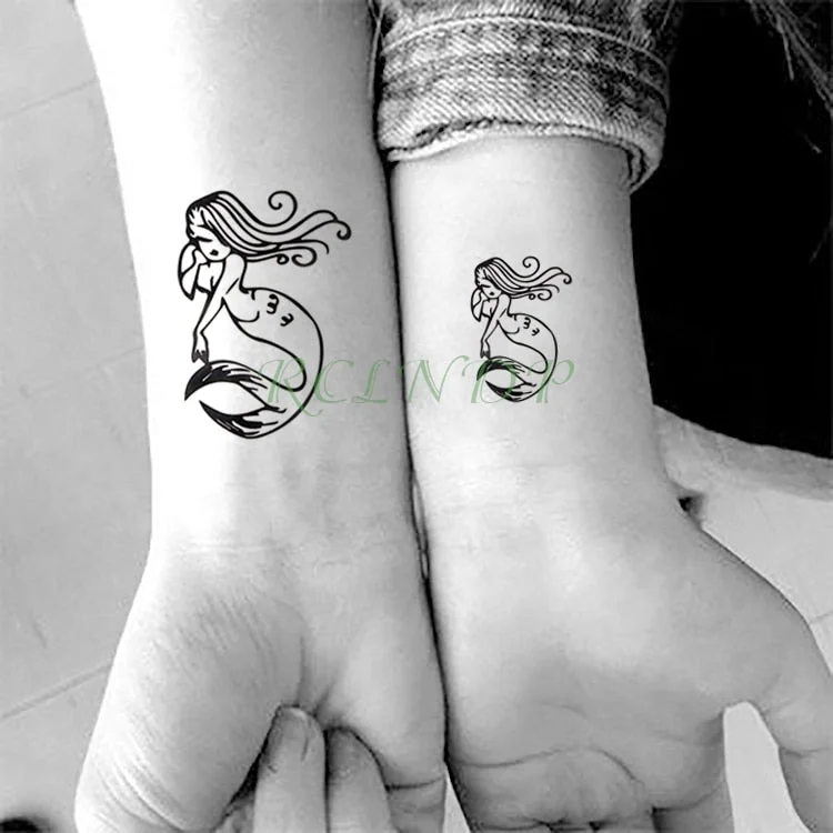 Waterproof Temporary Tattoo sticker Golden Fish tatto Sleeves Water Transfer fake tatoo 10.5*6 cm for kids adults
