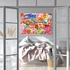 >SALE<(DE1879) Colorful Donuts Full Drill Diamond Painting 5D Mosaic Picture Home Decor 20X30cm