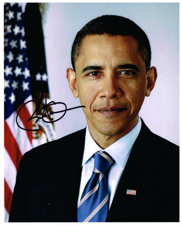 BARACK OBAMA Signed Photo Poster paintinggraph - former US President - preprint