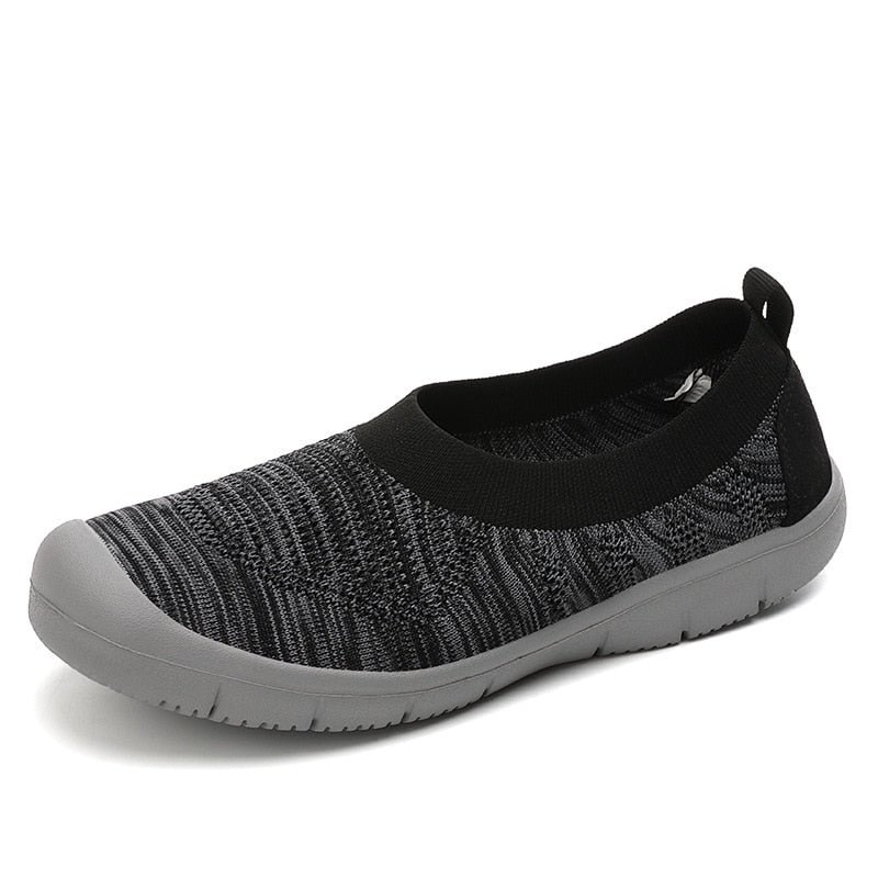 ZZFABER Summer Flat Shoes Women Breathable Mesh Casual Shoes Soft Comfortable Loafers Non-Slip Lightweight Fitness Sneakers
