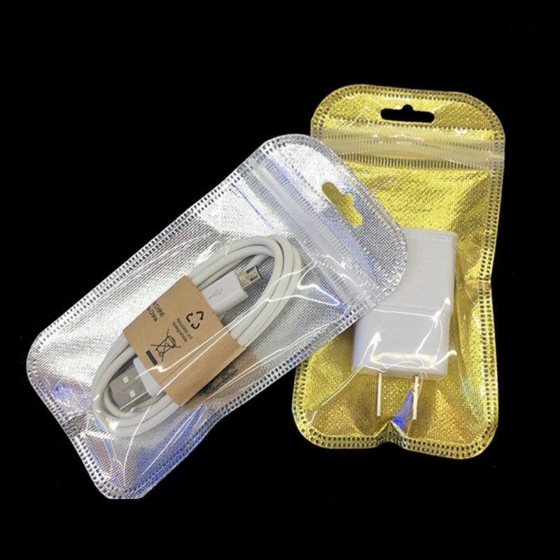 50 PCS/Package Plastic Basic Casual Daily Solid Color Jewelry Packaging Bags