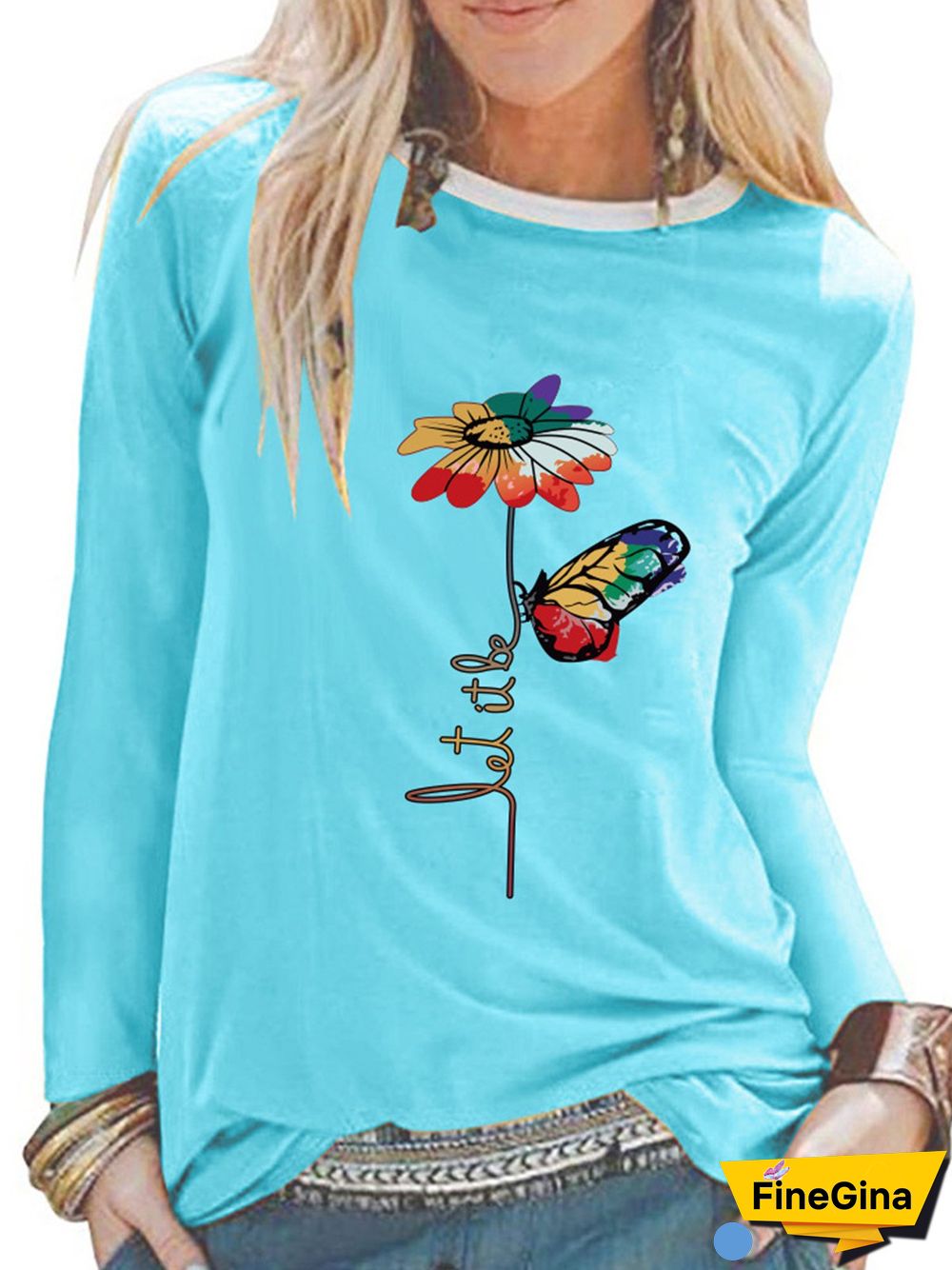 Long Sleeve Butterfly T-shirt