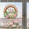 4Pcs Diamond Painting Summer Window Pendants Suncatcher Hanging Kits for Home Porch Farmhouse