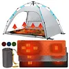 USB Rechargeable Heated Sleeping Bag Pad 3 Heat Levels 5 Heating Zones for Tent