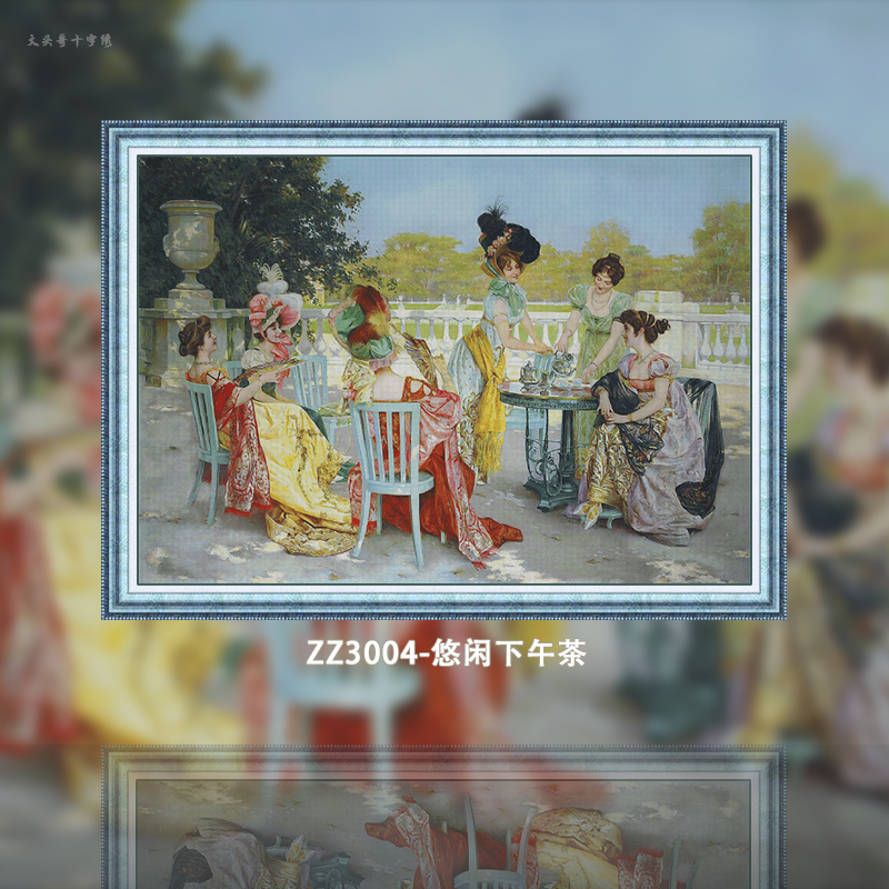 [ZZ3004-Leisurely Afternoon Tea]  Painting Fairy Cross Stitch