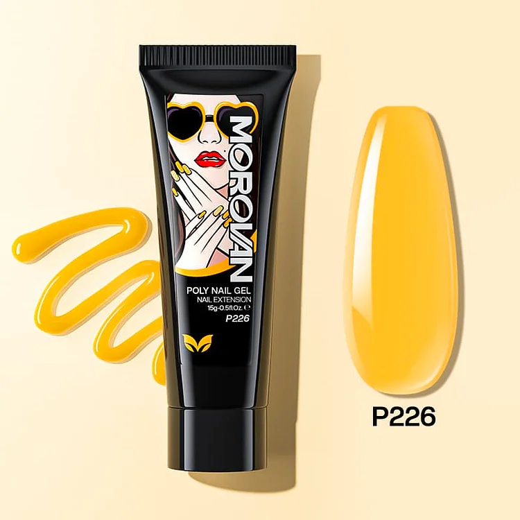Marigold Yellow Poly Nail Gel