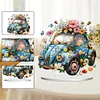 DIY Flower Classic Car Diamond Painting Acrylic Desktop Ornaments