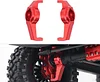 AMK Anodized Aluminum Portal Axle Housing Set Red Brass Weights for 1/10 RC Crawler TRX4 Axles Upgrade Parts(6-in-1 Brass Counter Weight)