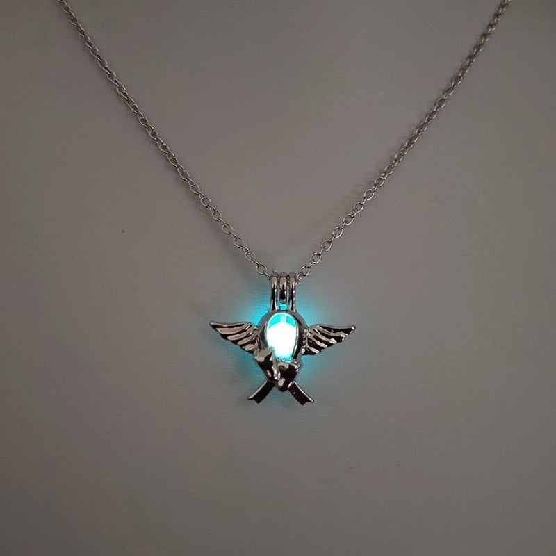 Luminous Hollow Diy Cage Christmas Tree Women’s Necklace