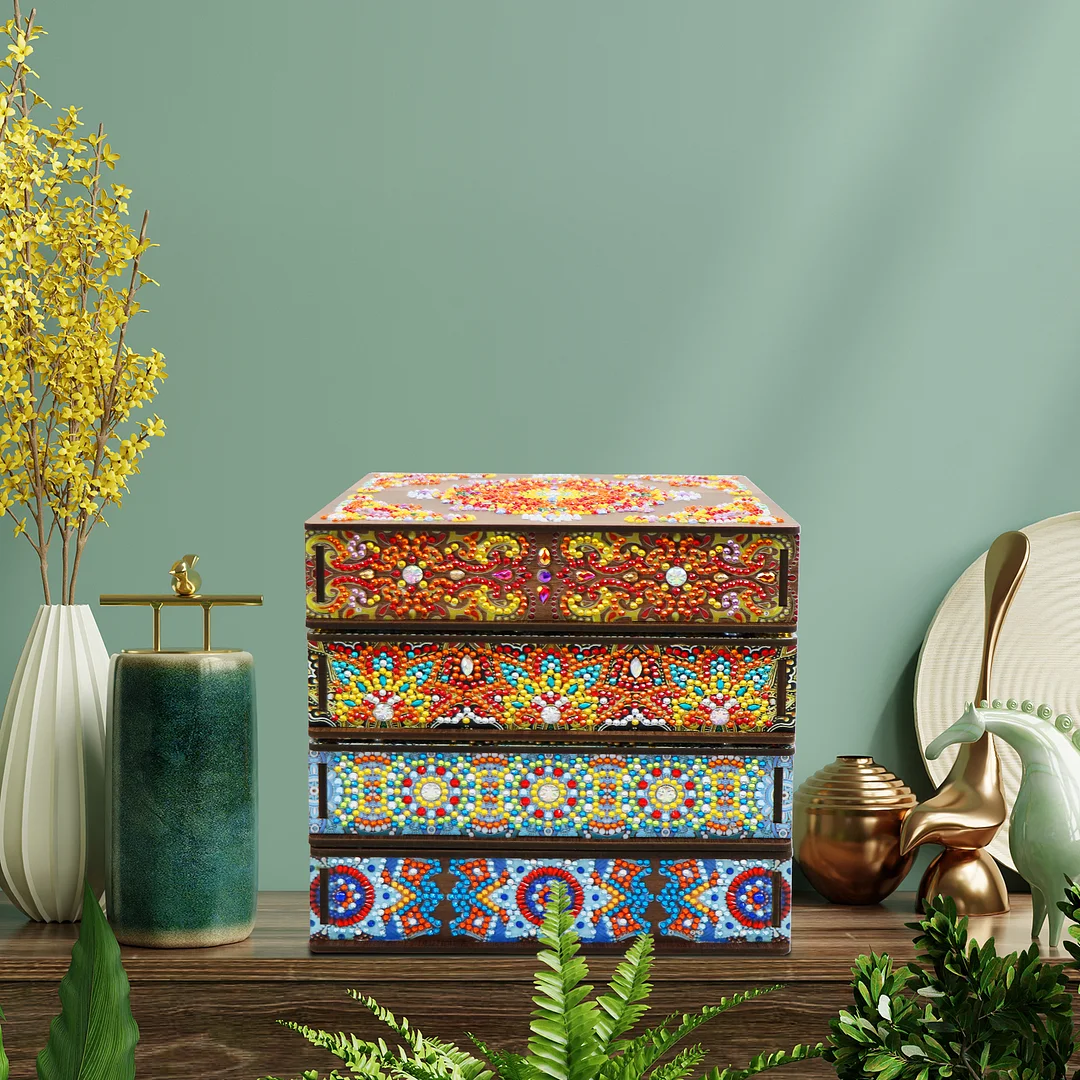 Diamond Painting Jewelry Storage Box DIY Special Shaped Drill Case