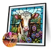 (40*40cm)DIY Square Partial AB Drill Diamond Painting - Calf