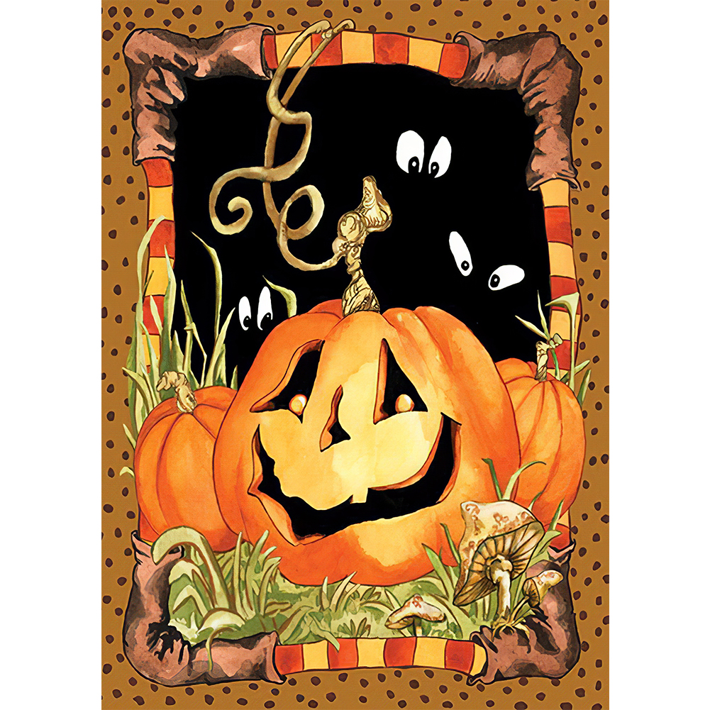 

Halloween Pumpkin - Round Drill Diamond Painting - 30*40CM, 501 Original