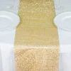 10"x108" Shiny Gold Crystal Rhinestone DIY Table Runner, Diamond Mesh Ribbon Bling Roll