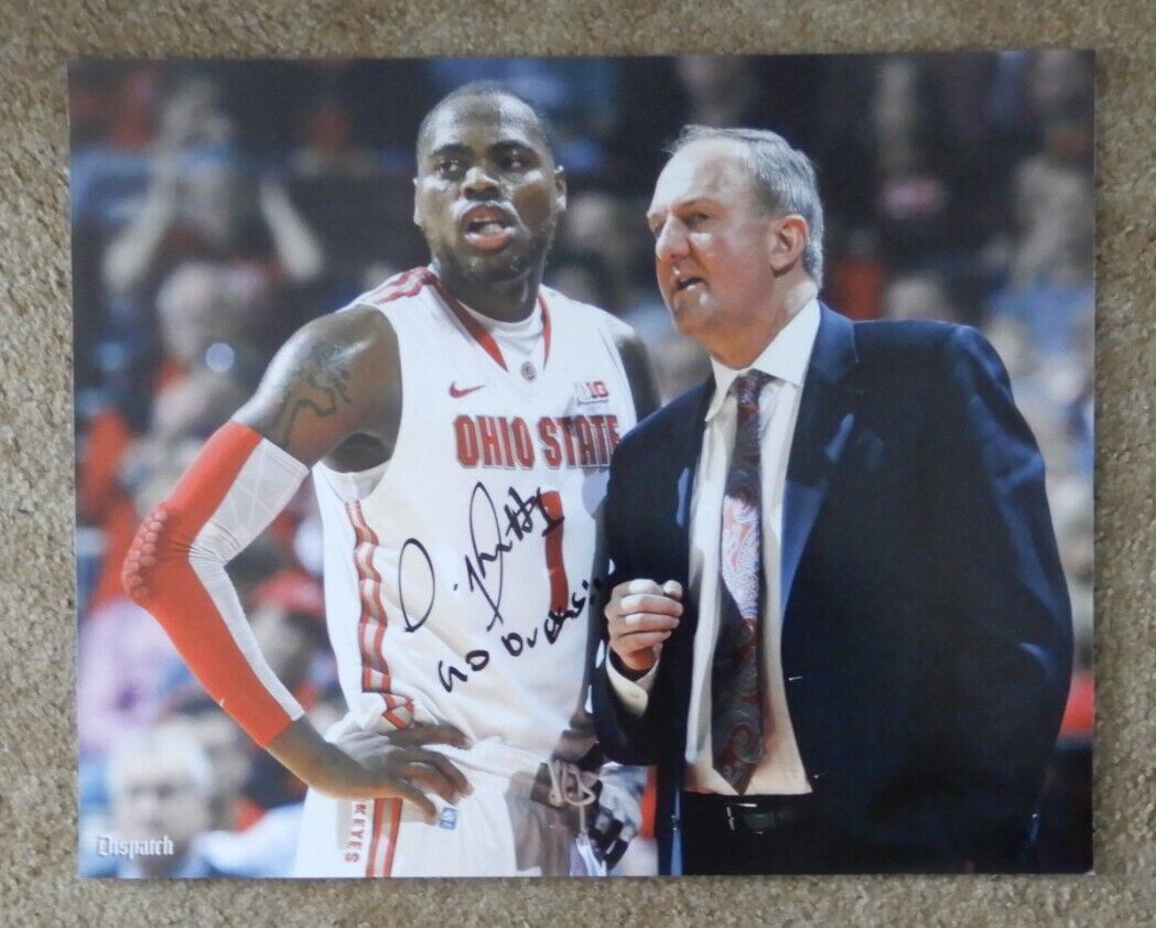 Deshaun Thomas signed 16x20 inch Ohio State Buckeyes color Photo Poster painting #1