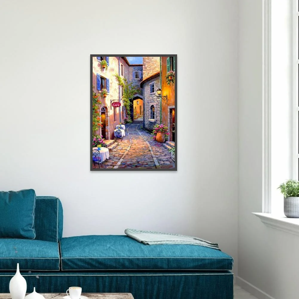 Diamond Painting - Full Round Drill - House Lane