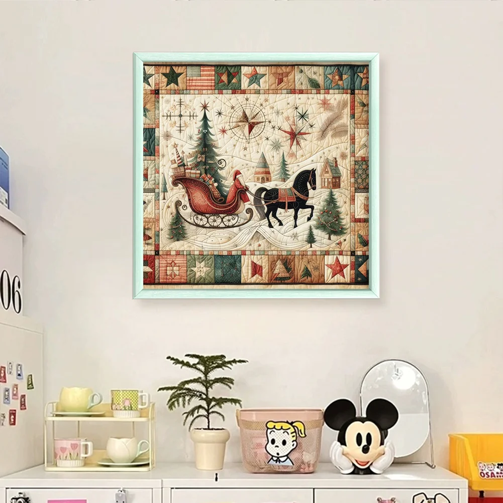 11CT Stamped Cross Stitch Pillowcase - Sleeping Hedgehog(Canvas|45*45CM) - Eco-Friendly Cotton Thread