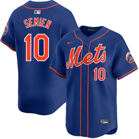 Men's New York Mets #10 Marcus Semien Royal Alternate Limited Jersey