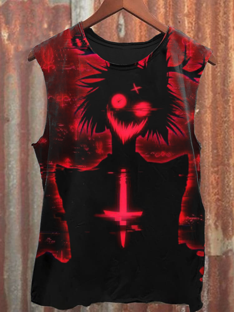 Unisex Vintage Devil Print Vest / Rvogue / Rvogue