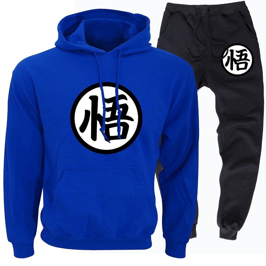 Dragon Ball Hoodie Tracksuit Sweatshirt + Sweatpants 2 Piece Sets