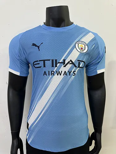 25-26 Manchester City home player version football jersey 1:1 Thailand quality