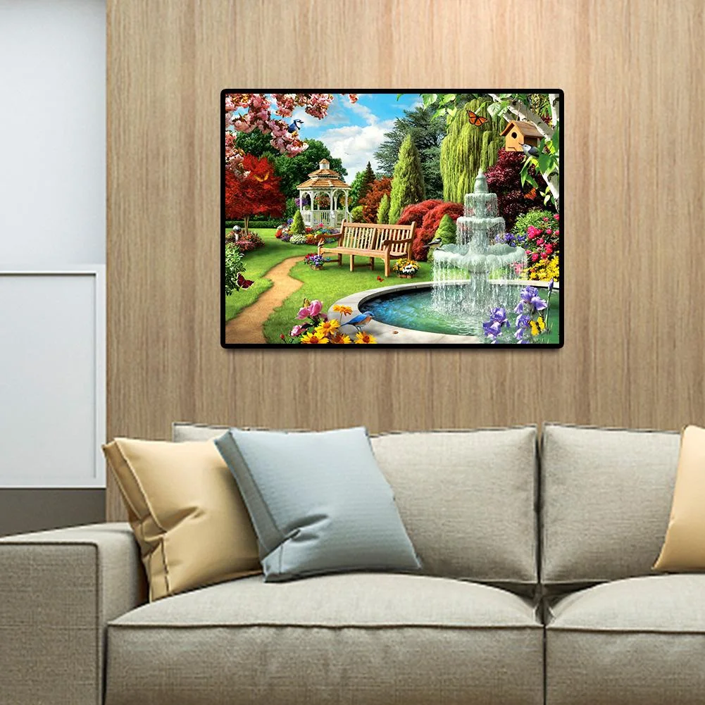 Diamond Painting - Full Round Drill - Courtyard(40*30cm)