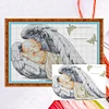 (Big Size)[Brand]Little Angel Birth Certificate - 11CT Counted Cross Stitch - 62*44cm